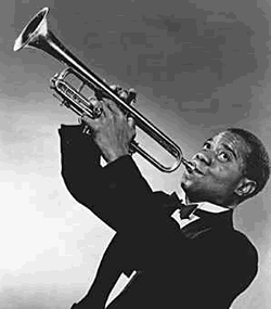 Louis Armstrong, Jazz Trumpeter and Singer